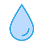 Grafika niebieska kropla wody