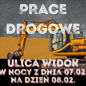 Prace drogowe- ulica Widok